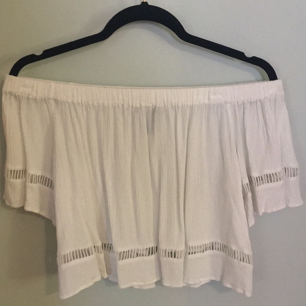 off the shoulder flowy top